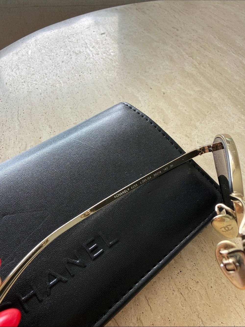 CHANEL Gold Cat Eye Sunglasses - Picture 6 of 12